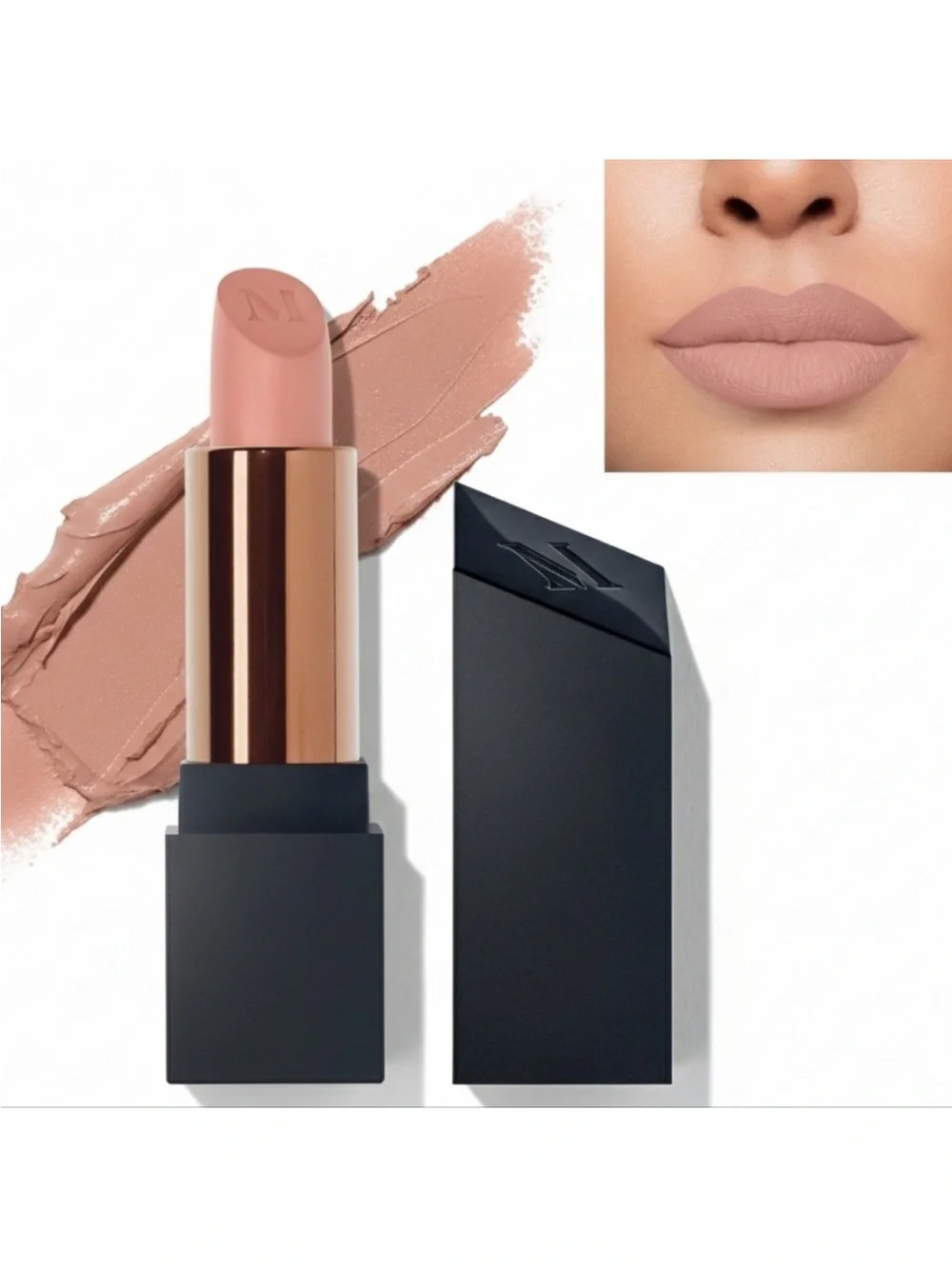 Morphe Mega Matte Lipstick Bare All Cool Nude Pink Full Size NIB